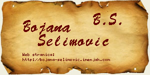 Bojana Selimović vizit kartica